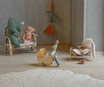 MAILEG-Peluche Lapin, Moyen - Pêche Crème