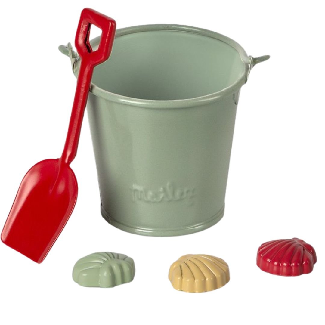 MAILEG-Set de Plage Pelle Seau et Coquillages