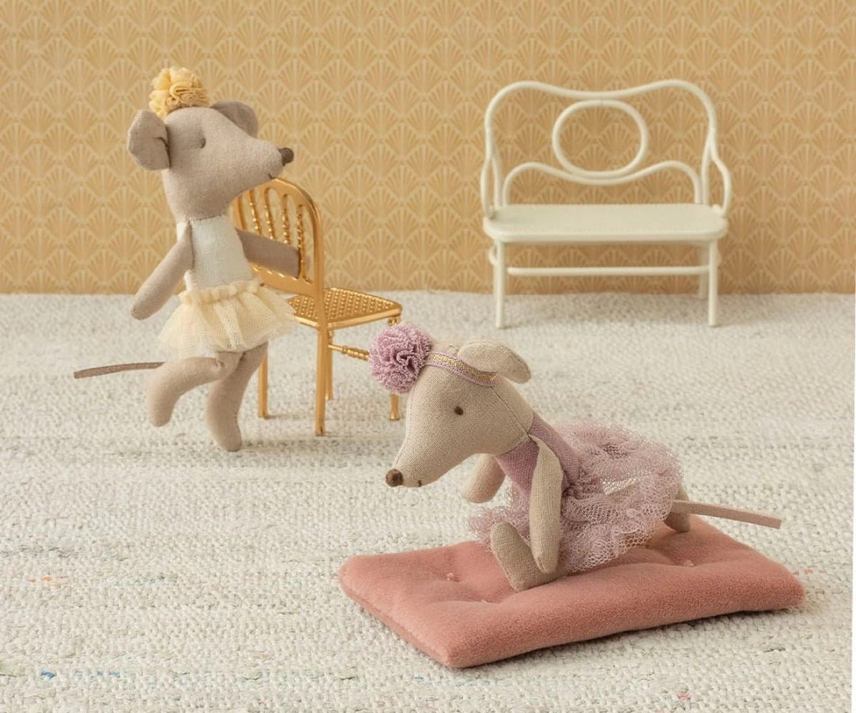 MAILEG-Souris Ballerine, Petite Sœur - Blanc Cassé