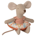 MAILEG-Souris De Plage Avec Flotteur, Petite Soeur - Fleur