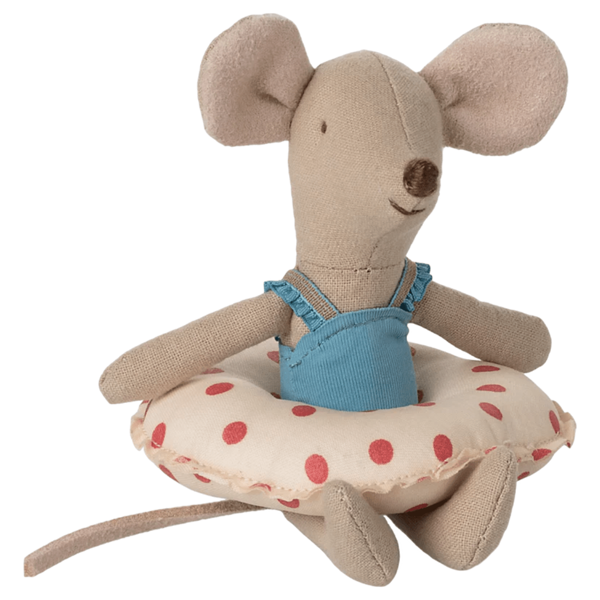 MAILEG-Souris De Plage Avec Flotteur, Petite Soeur - Point Rouge
