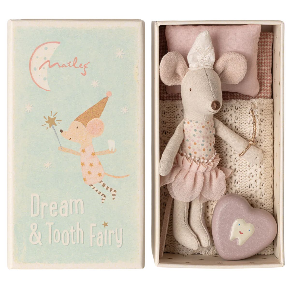 MAILEG-Souris Fée Des Dents, Petite Sœur, Dans Sa Boîte Assortie