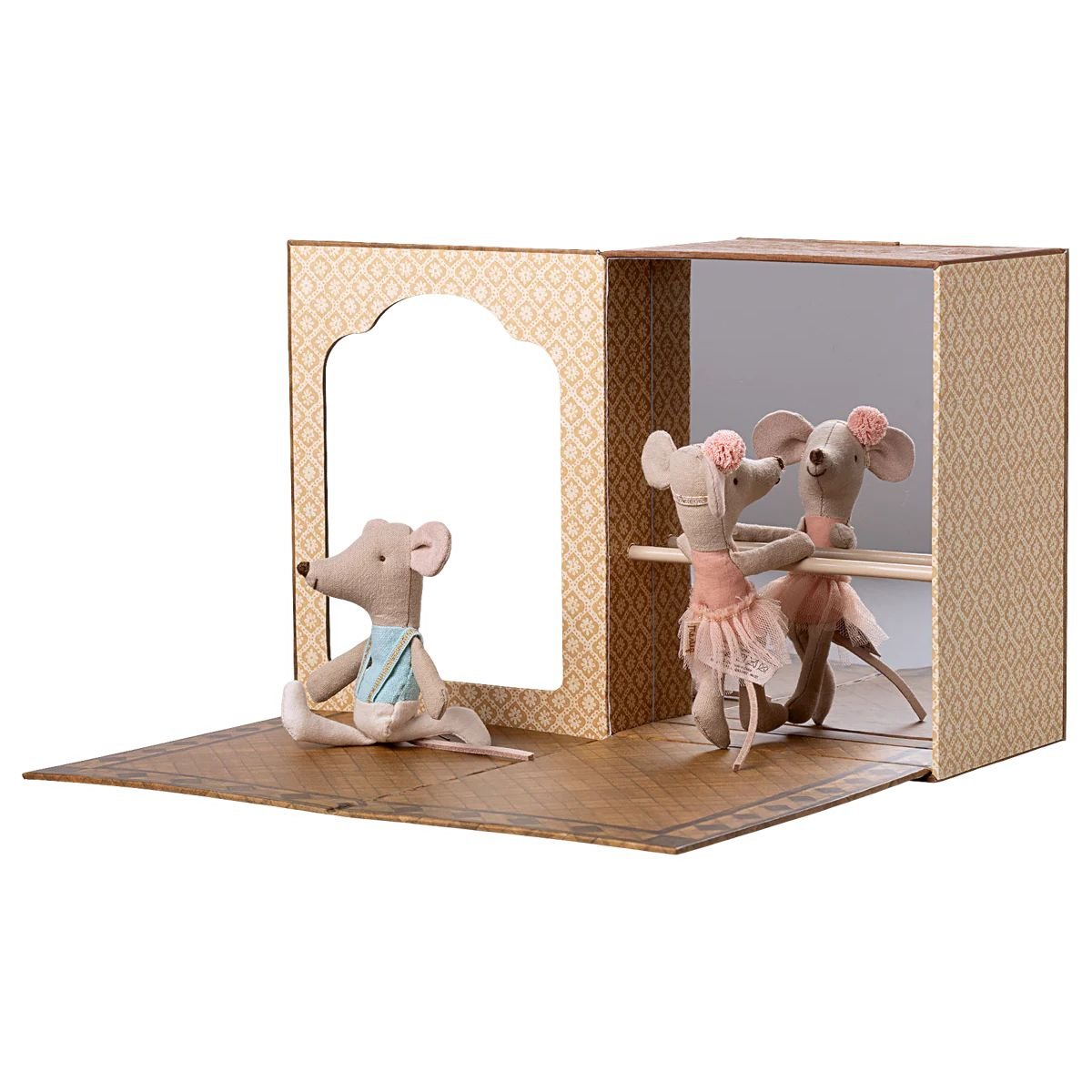 MAILEG-Studio De Danse Maileg Avec Petite Sœur Et Petit Frère Souris
