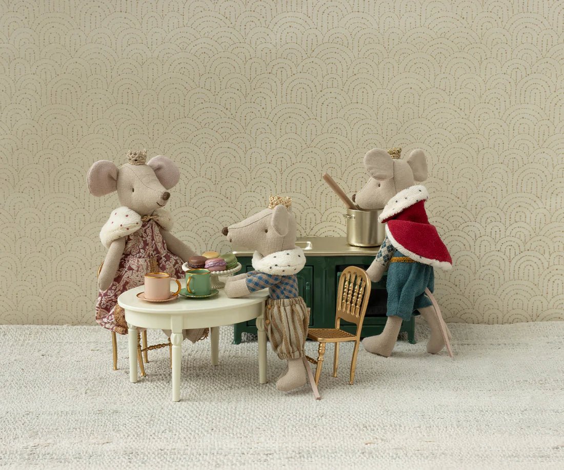 MAILEG-Table À Manger Vintage Pour Souris Maileg - Blanc Cassé