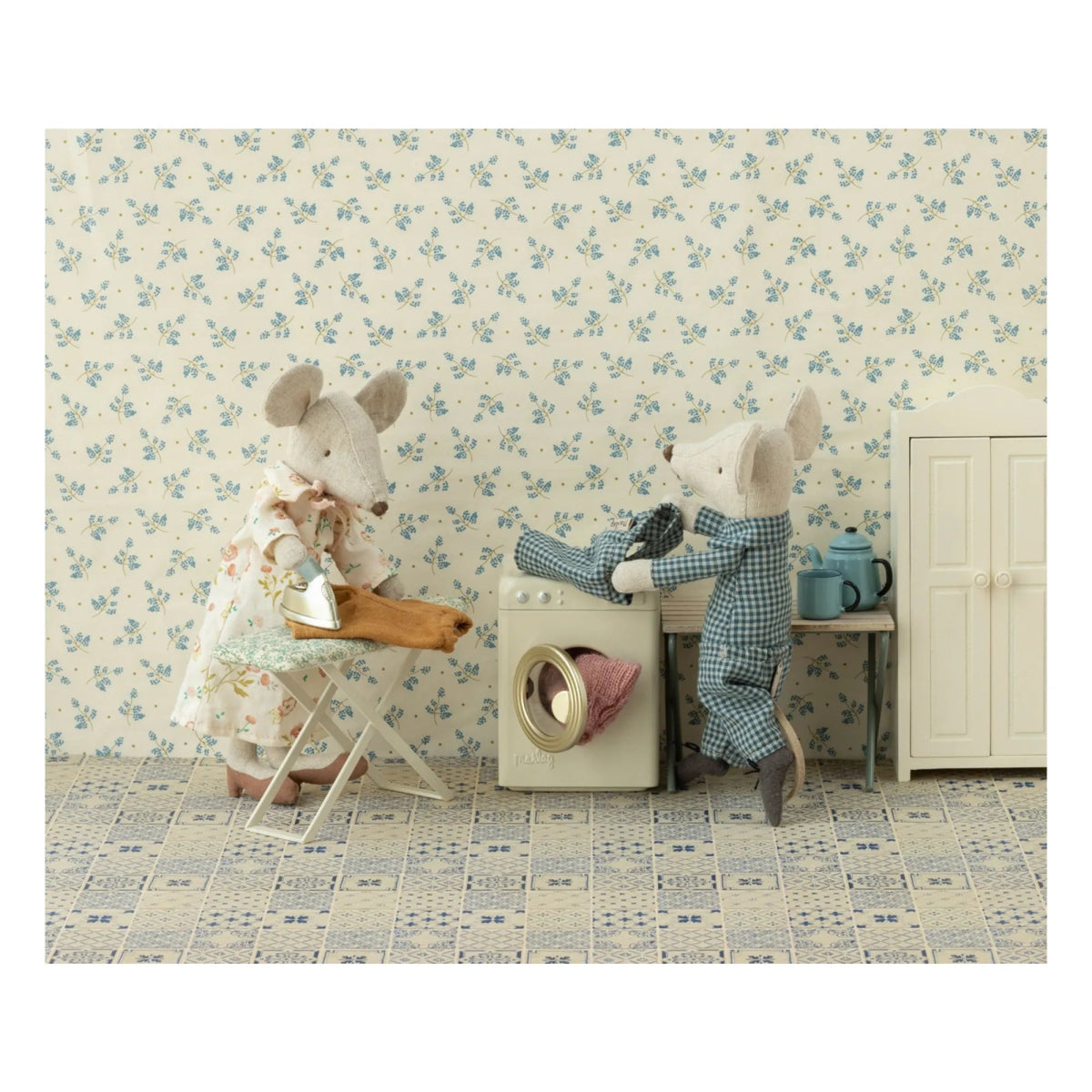 MAILEG-Table et Fer À Repasser Pliante, Petite Taille - Pour Souris Maileg