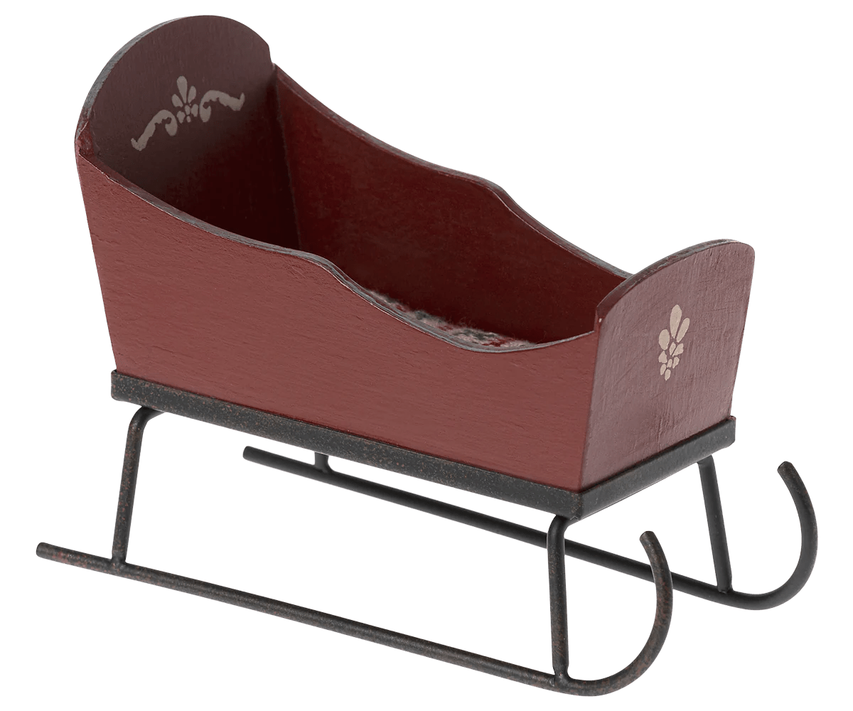 MAILEG-Traineau, Mini, Pour Souris Maileg - Rouge