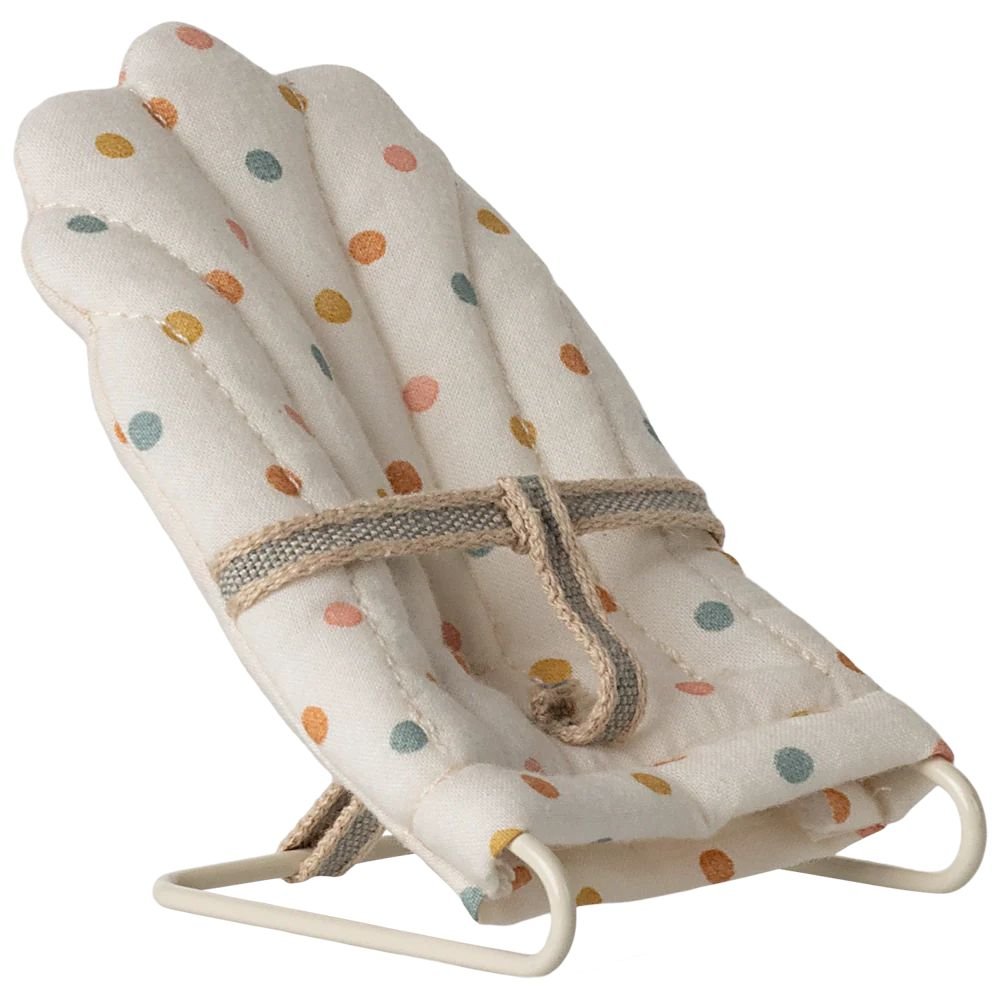 MAILEG-Transat Bébé Souris, My - Pois Multicolores