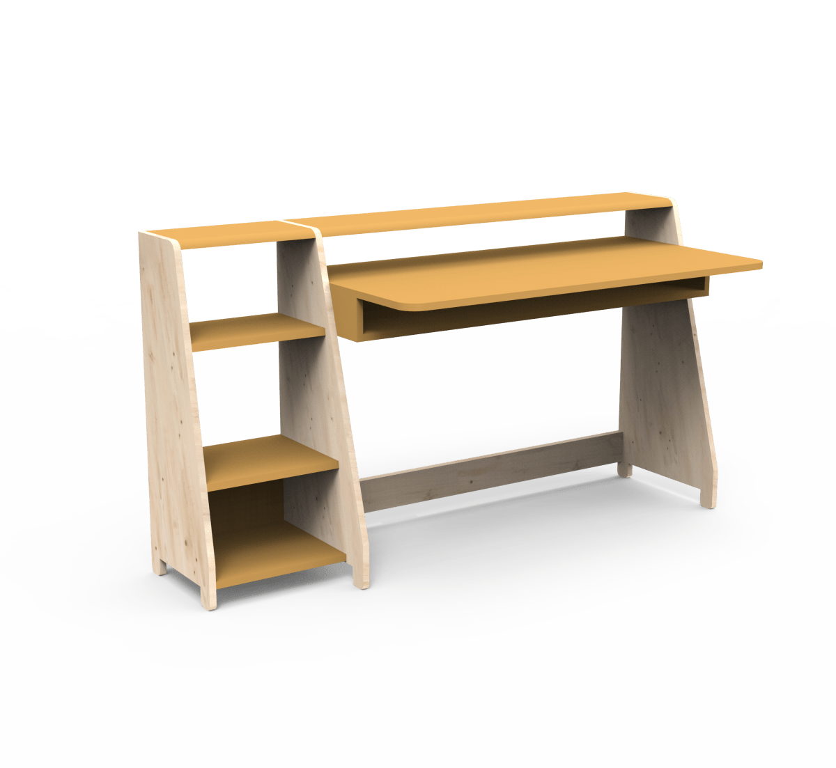 MATHY BY BOLS-Grand Bureau Avec Une Colonne Étagère ASYMETRY