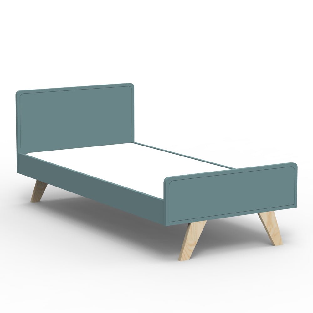 MATHY BY BOLS-Lit Junior MADAVIN Bouleau Pieds Vernis Naturel 90 x 200 cm