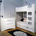 MATHY BY BOLS-Lit Superposé 162 Indissociable FUSION Profiles Blanc 90 x 190cm