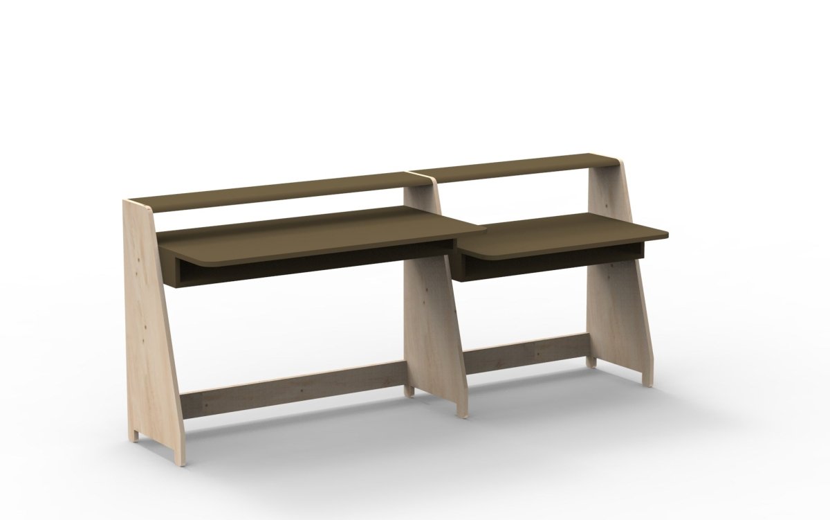 MATHY BY BOLS-Petit Bureau Avec Une Colonne Étagère ASYMETRY