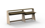 MATHY BY BOLS-Petit Bureau Avec Une Colonne Étagère ASYMETRY