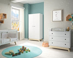 MATHY BY BOLS-Armoire 2 Portes MADAVIN (Coloris au Choix)