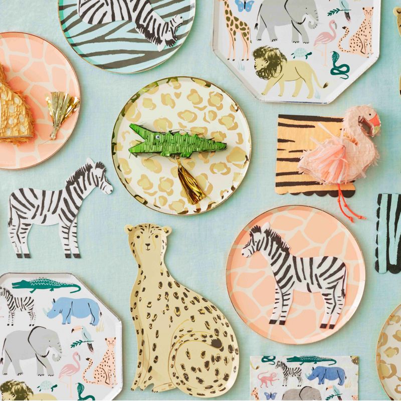 MERI MERI-20 Grandes Serviettes Animaux Safari