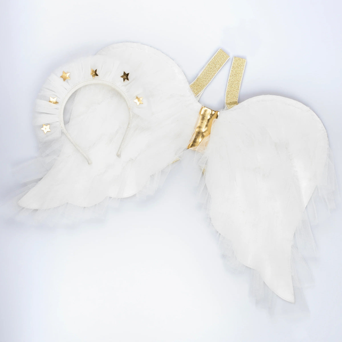 MERI MERI-Déguisement Ailes D'ange En Tulle Avec Couronne D'étoiles