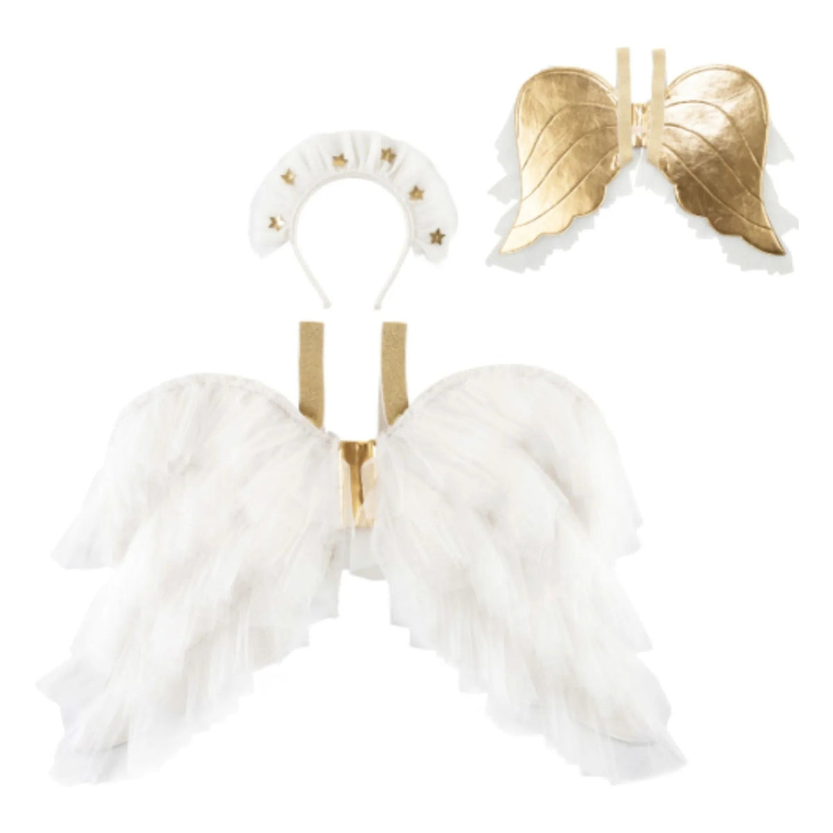 MERI MERI-Déguisement Ailes D'ange En Tulle Avec Couronne D'étoiles