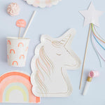 MERI MERI-Grande Assiette Licorne - Set de 8