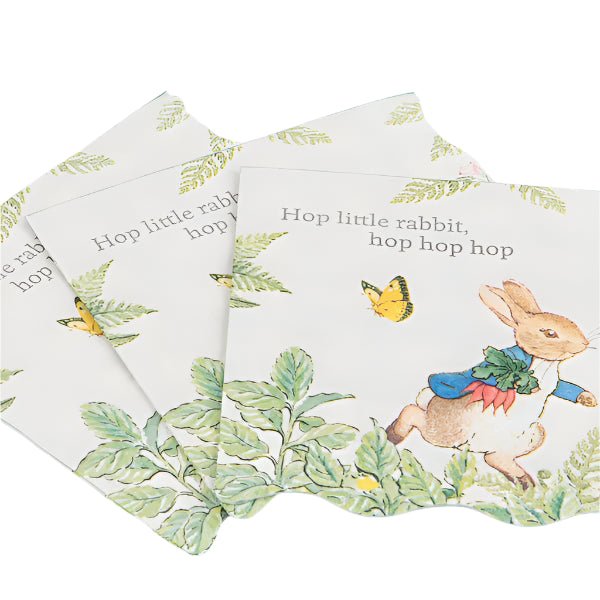 MERI MERI-Petites Serviettes Pierre Le Lapin Dans Le Jardin