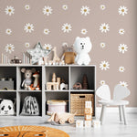 MUNKS & ME-Grand Papier Peint Panoramique Pour Enfants - À Motifs Floraux De Marguerites