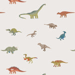 MUNKS & ME-Papier Peint Panoramique Pour Enfants - À Motifs Répétés Dino Discovery