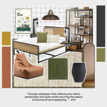 MUNKS & ME-Papier Peint Panoramique Pour Enfants - À Motifs Répétés Urban Grid