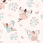 MUNKS & ME-Papier Peint Panoramique Pour Enfants - À Pois Peints, Motif Répété, Rose, Féerique