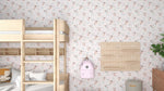 MUNKS & ME-Papier Peint Panoramique Pour Enfants - À Pois Peints, Motif Répété, Rose, Féerique