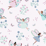 MUNKS & ME-Papier Peint Panoramique Pour Enfants - À Pois Peints, Violet, Féerique