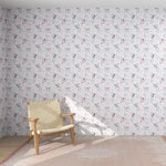 MUNKS & ME-Papier Peint Panoramique Pour Enfants - À Pois Peints, Violet, Féerique