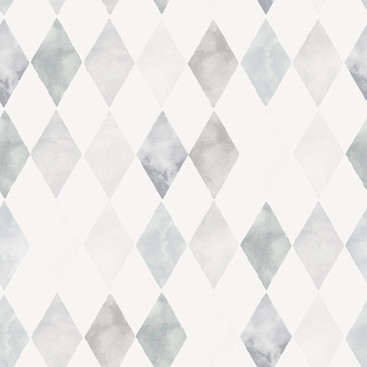 MUNKS & ME-Papier Peint Panoramique Pour Enfants - Aquarelle Harlequin | Gris