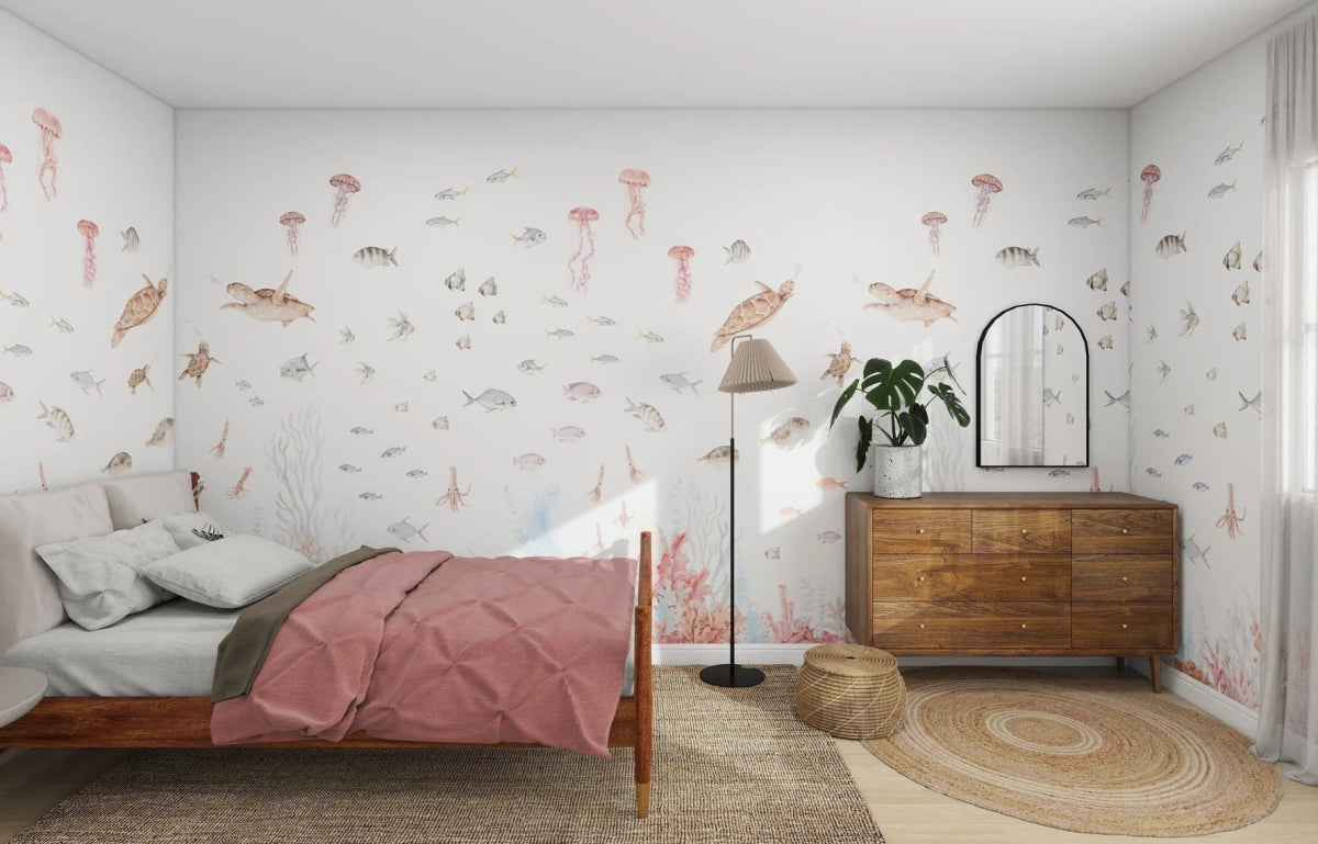 MUNKS & ME-Papier Peint Panoramique Pour Enfants - Aquarium