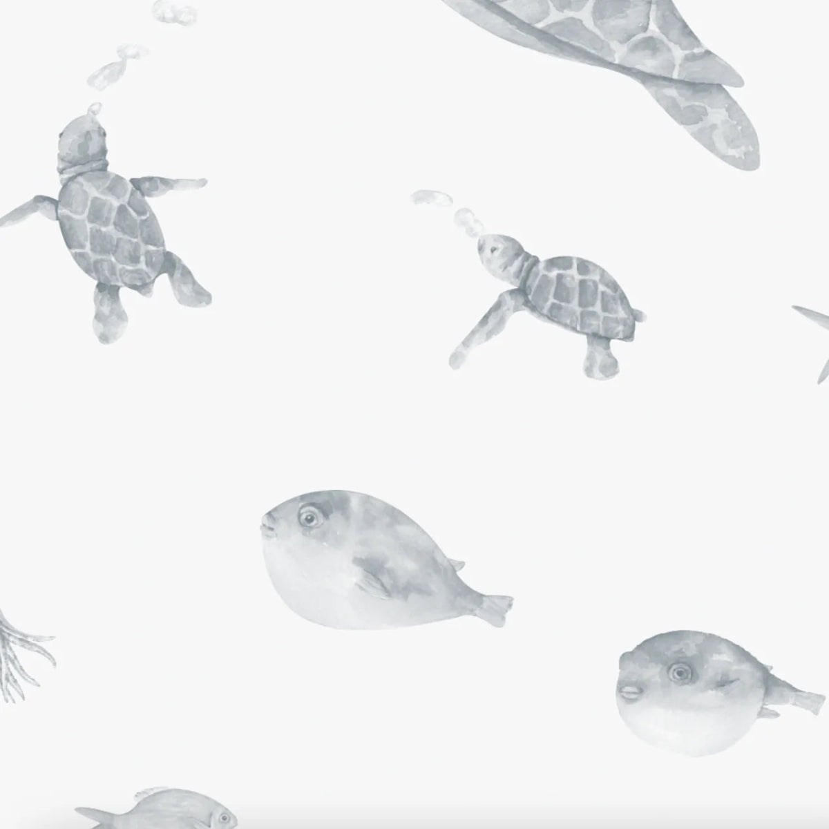 MUNKS & ME-Papier Peint Panoramique Pour Enfants - Aquarium | Bleu