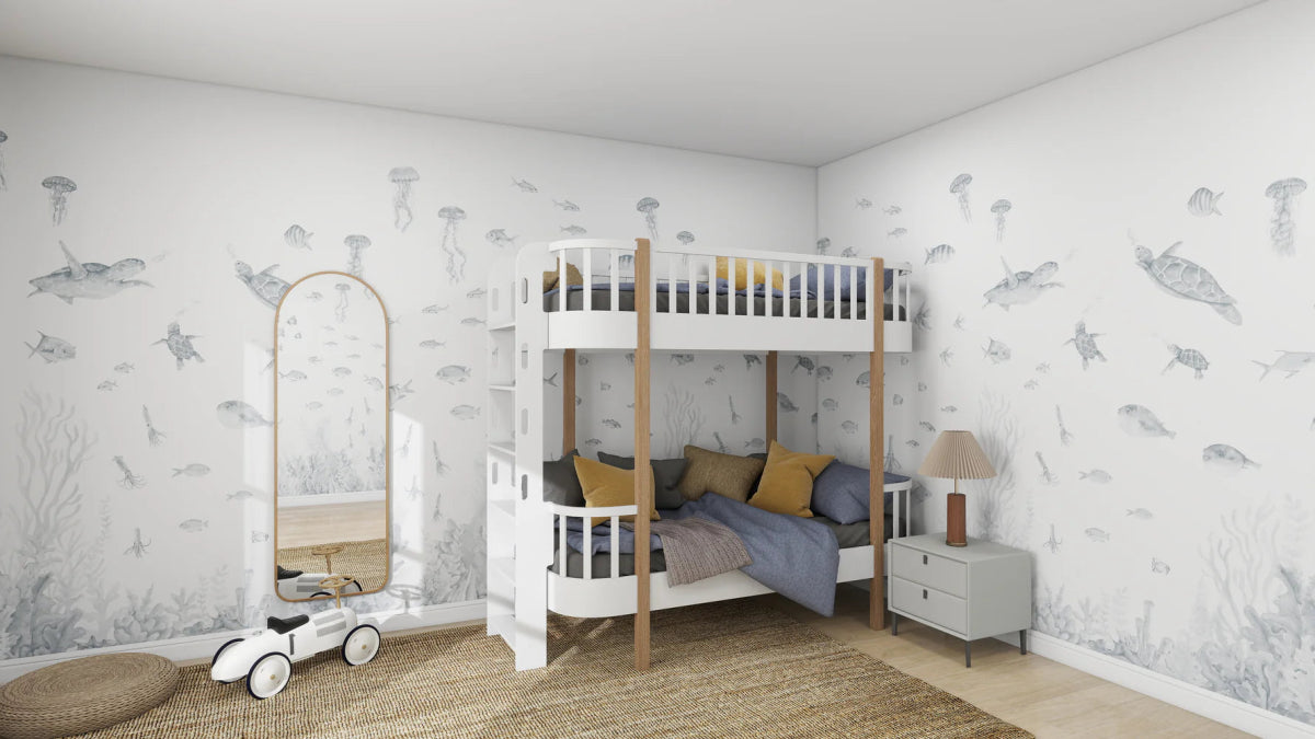 MUNKS & ME-Papier Peint Panoramique Pour Enfants - Aquarium | Bleu