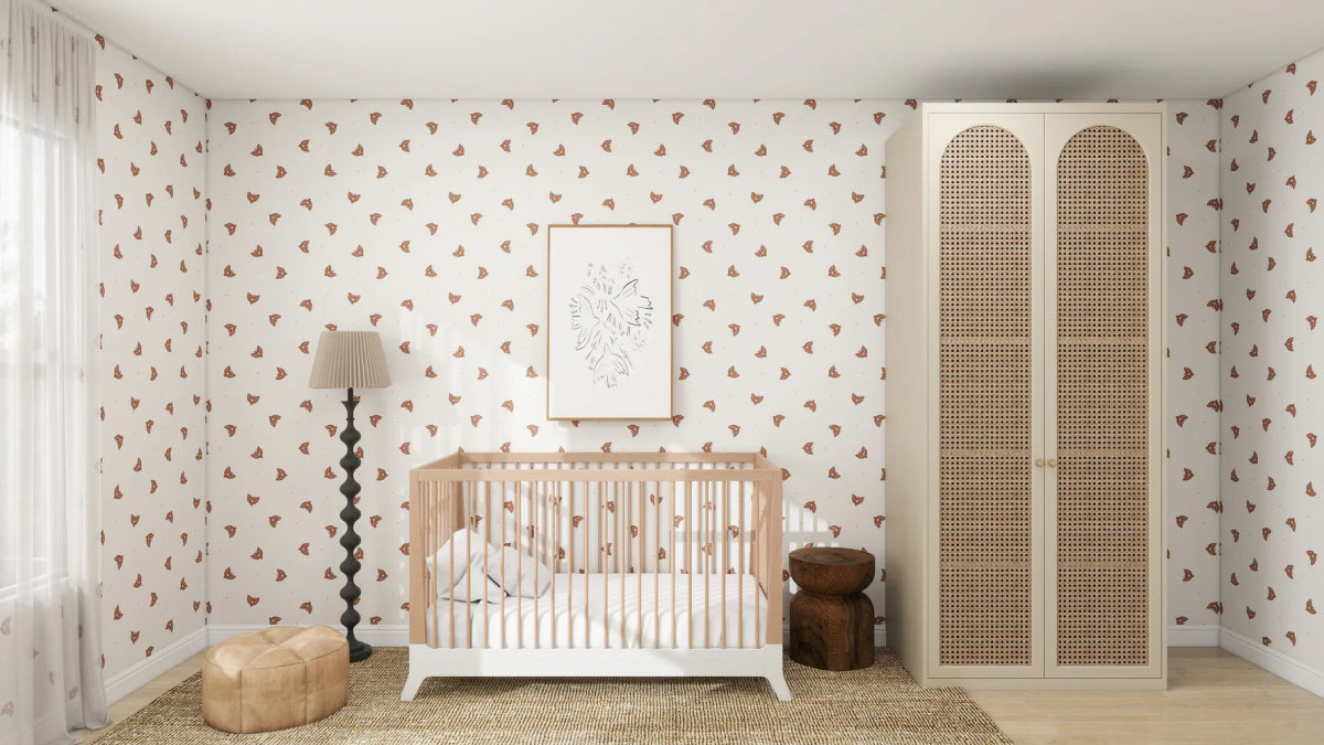 MUNKS & ME-Papier Peint Panoramique Pour Enfants - Flutter Sky Moka