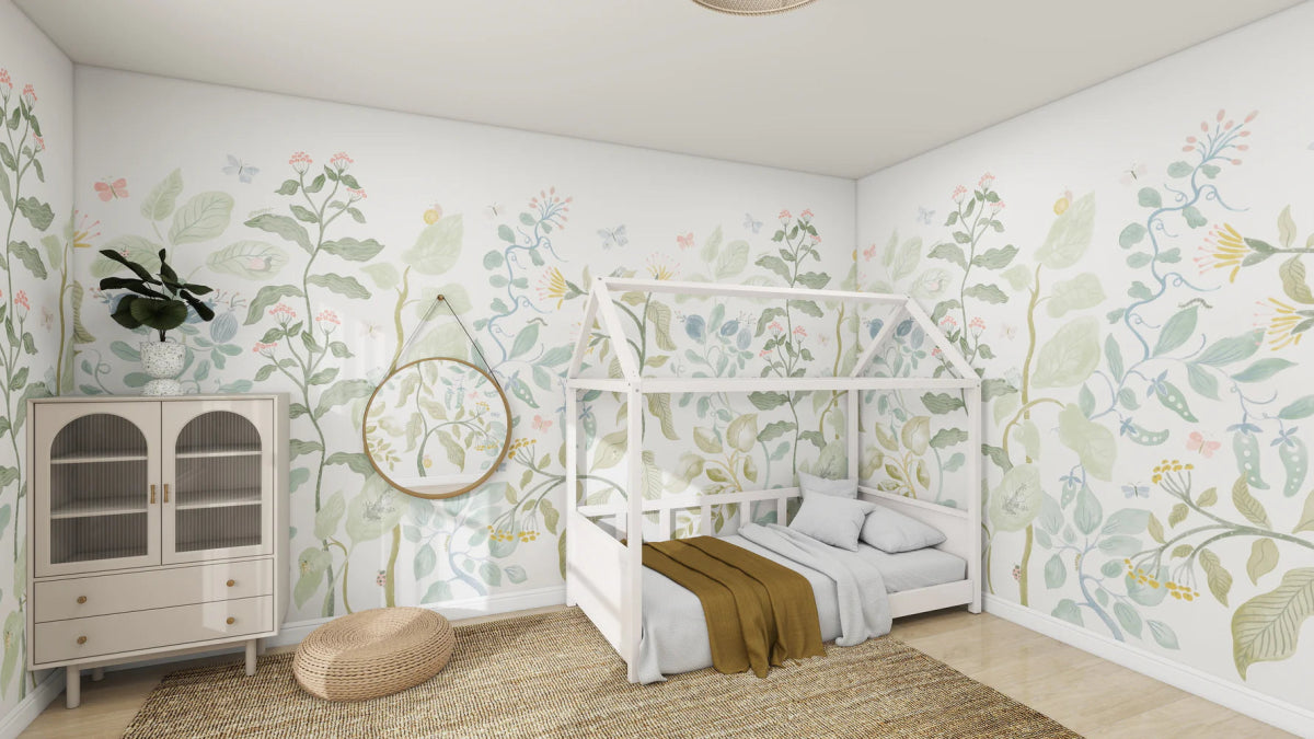 MUNKS & ME-Papier Peint Panoramique Pour Enfants - Jardin Secret