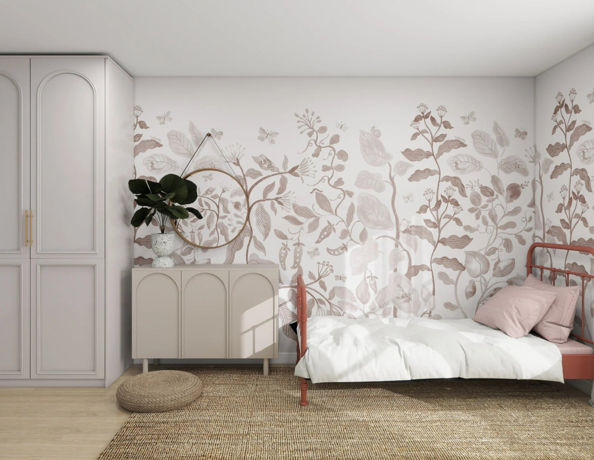 MUNKS & ME-Papier Peint Panoramique Pour Enfants - Jardin Secret Sauge