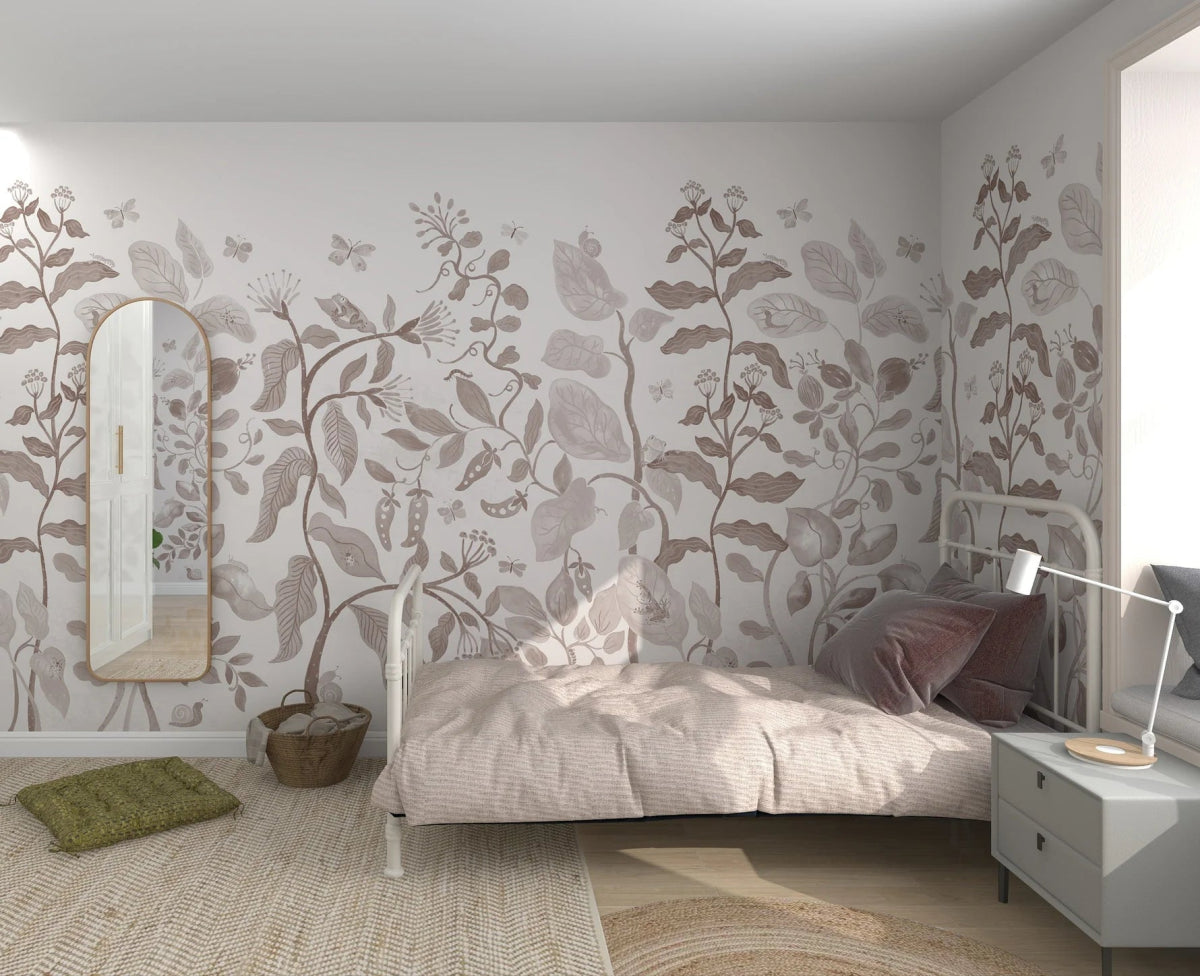 MUNKS & ME-Papier Peint Panoramique Pour Enfants - Jardin Secret Sauge