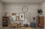 MUNKS & ME-Papier Peint Panoramique Pour Enfants - Jolly Jester À Motifs Répétés | Multicolore