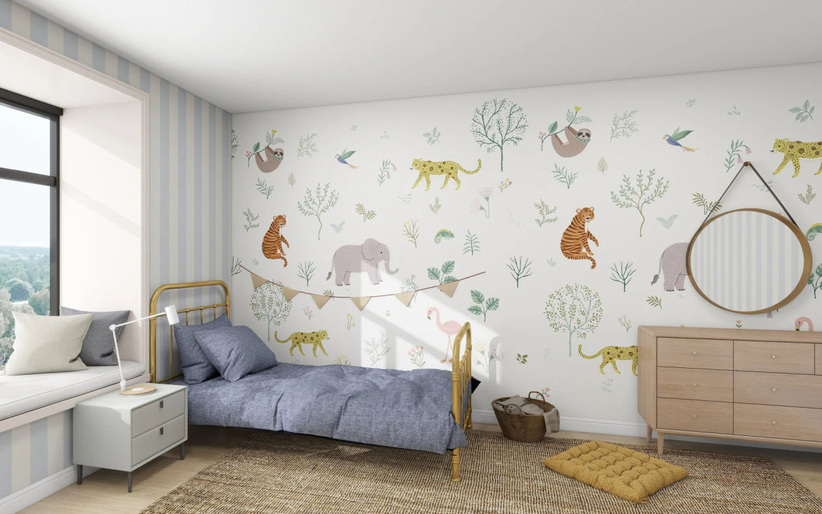 MUNKS & ME-Papier Peint Panoramique Pour Enfants - Merveilles Sauvages