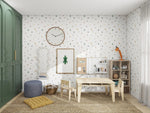 MUNKS & ME-Papier Peint Panoramique Pour Enfants - Safari À Motifs Répétés Tiny Tracks