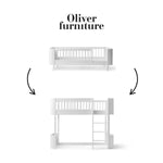 OLIVER FURNITURE-041468 - Kit De Conversion Mini+, Lit Junior - En Lit Mezzanine Mi-haut, Blanc