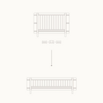 OLIVER FURNITURE-041493 - Junior Kit De Conversion Mini+ (pièces Complémentaires Au Lit Bébé Évolutif Mini+), Blanc/chêne
