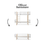 OLIVER FURNITURE-041553 - Kit De Conversion Original, Lit Superposé - En Lit Banquette, Blanc/chêne