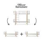 OLIVER FURNITURE-041563 - Kit De Conversion Original, Lit Superposé - En 2 Lits, Blanc/chêne