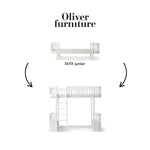 OLIVER FURNITURE-041703 - Kit De Conversion Original, Lit/lit Junior - En Lit Mezzanine Haut, Blanc
