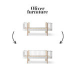 OLIVER FURNITURE-041729 - Kit De Conversion Original, Lit Junior - En Lit Junior Banquette, Blanc/chêne