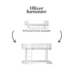 OLIVER FURNITURE-041746 - Kit De Conversion Original, Lit/lit Junior/lit Junior Banquette - En Lit Mezzanine Mi-haut 138 Cm, Blanc