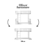 OLIVER FURNITURE-041750 - Kit De Conversion Original, Lit Mezzanine Haut - En Lit Mezzanine Mi-haut 138 Cm, Blanc