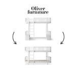 OLIVER FURNITURE-041766 - Kit De Conversion Original, Lit Mezzanine Haut - En Lit Superposé Mi-haut, Blanc