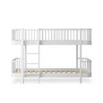 OLIVER FURNITURE-041770 - Kit De Conversion Original, Lit Mezzanine Mi-haut 138 Cm - En Lit Superposé Mi-haut, Blanc